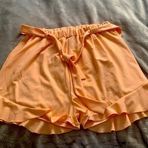 NBW Ruffle Detailed Tap Shorts - Plus Size